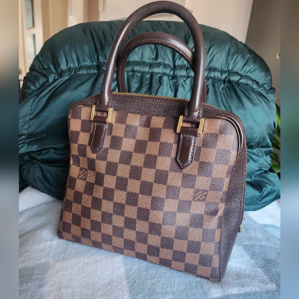 Louis Vuitton Brown Checkered Satchel - Picture 2 of 12